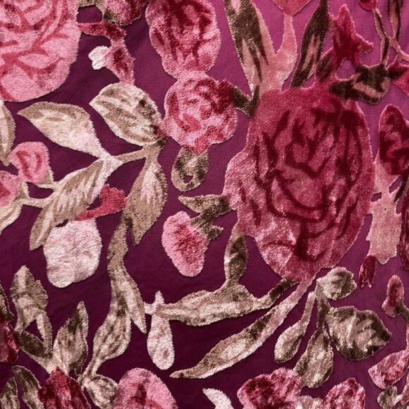 NASTY GAL Whats Growin Down Velvet BurnOut Dress 0 - Picture 9 of 13